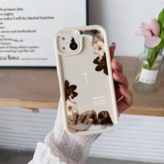 เคสโทรศัพท์ดอกไม้แห้ง Retro พร้อมแอร์แบ็ก กันกระแทก
